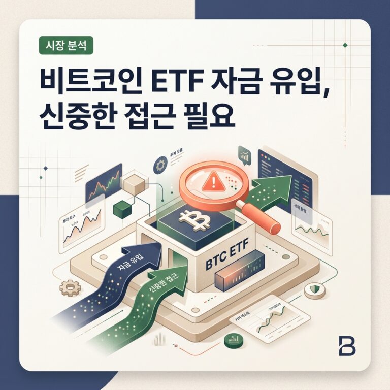비트코인 ETF 자금 유입, 신중한 접근 필요