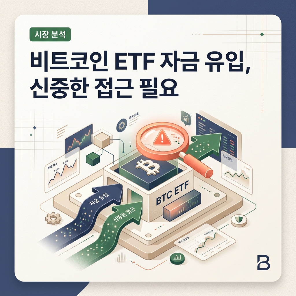 비트코인 ETF 자금 유입, 신중한 접근 필요