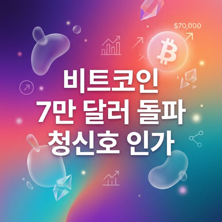 비트코인 7만 달러 돌파 청신호 인가