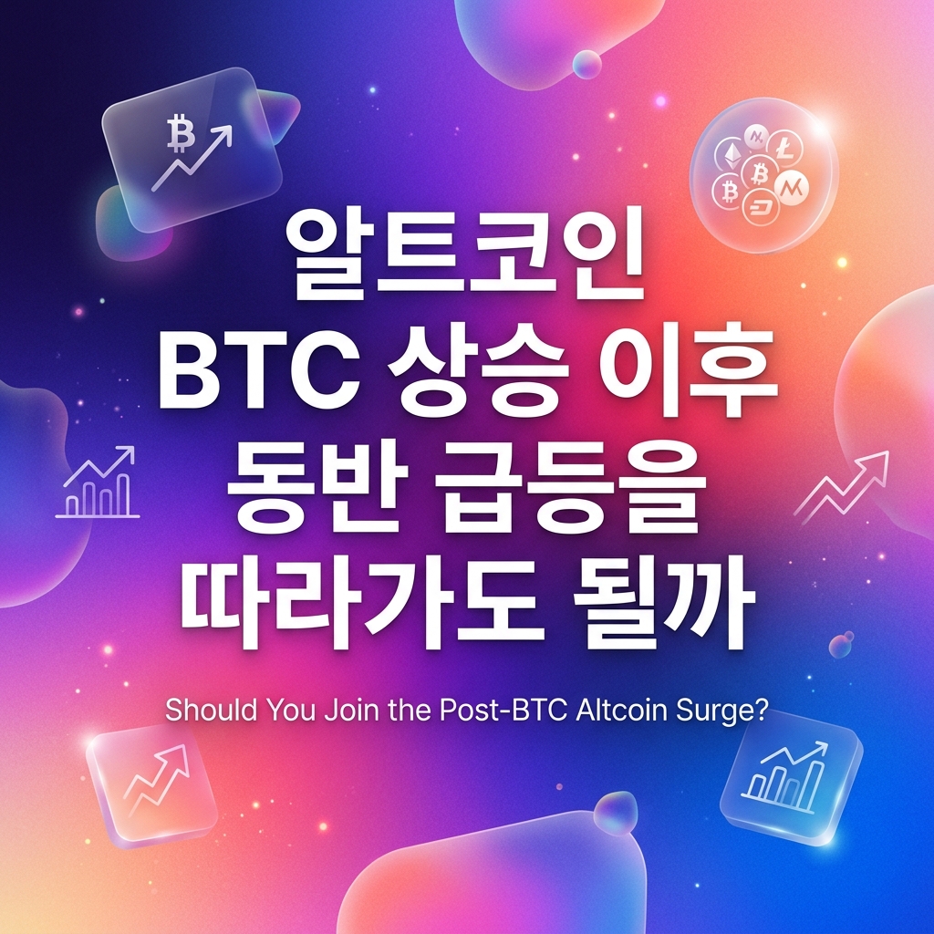 알트코인 BTC 상승 이후 동반 급등을 따라가도 될까