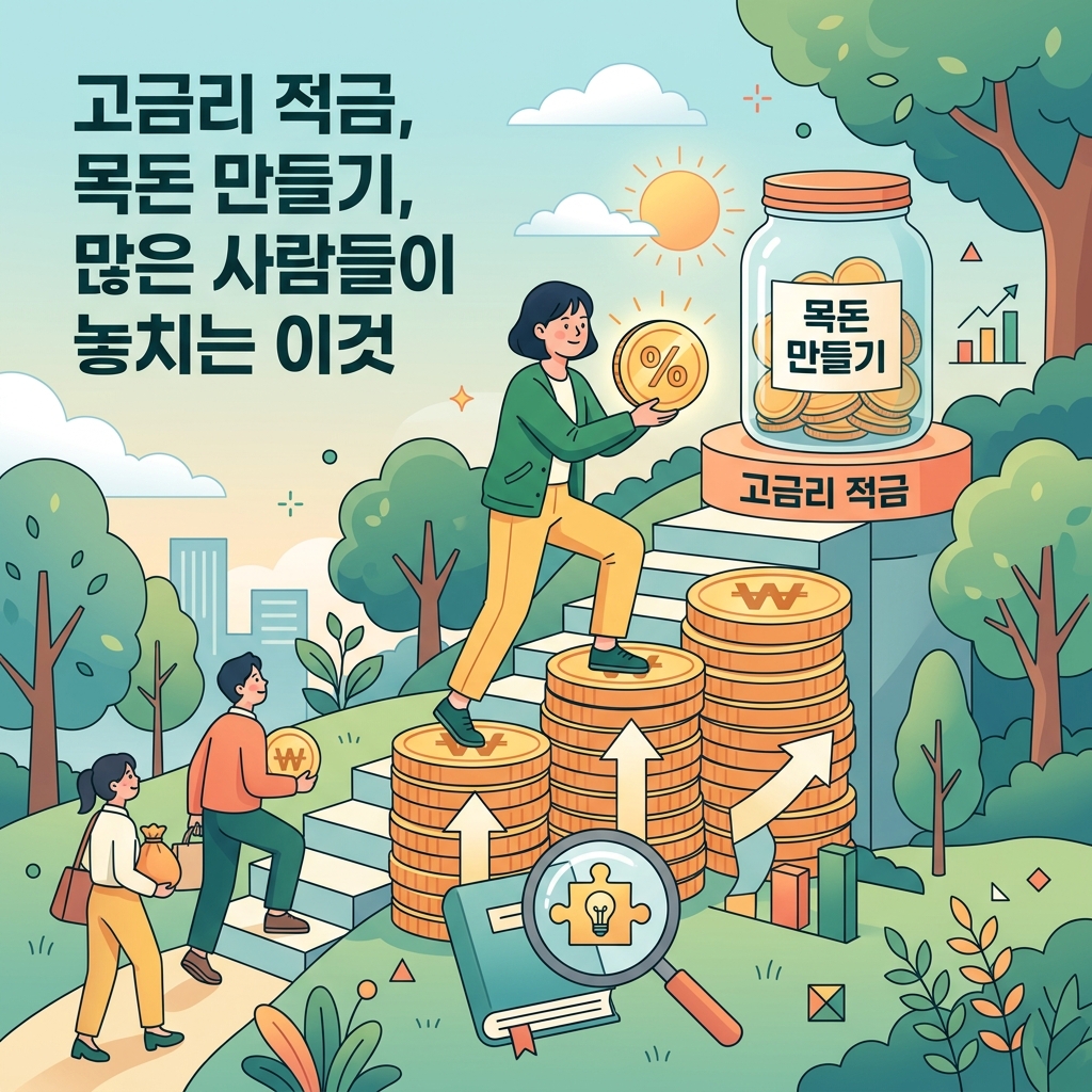 고금리 적금, 목돈 만들기, 많은 사람들이 놓치는 이것