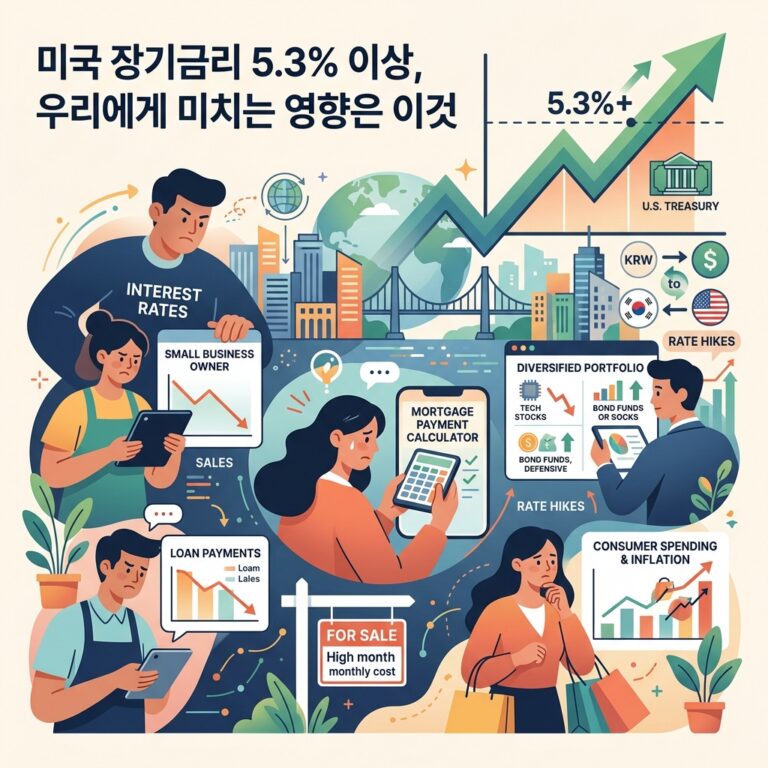 미국 장기금리 5.3% 이상, 우리에게 미치는 영향은 이것