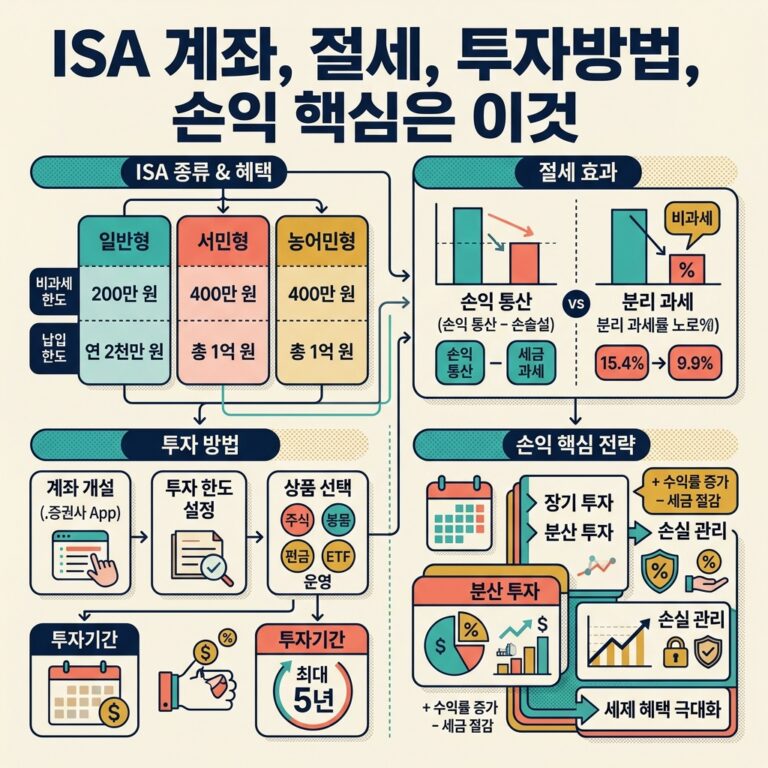 ISA 계좌, 절세, 투자방법, 손익 핵심은 이것