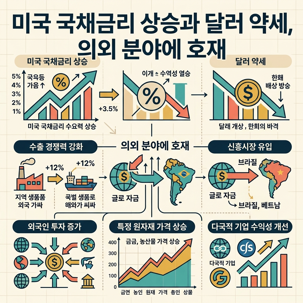 미국 국채금리 상승과 달러 약세, 의외 분야에 호재