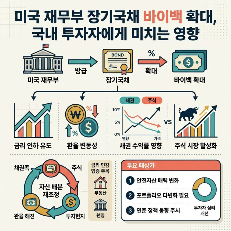 미국 재무부 장기국채 바이백 확대, 국내 투자자에게 미치는 영향