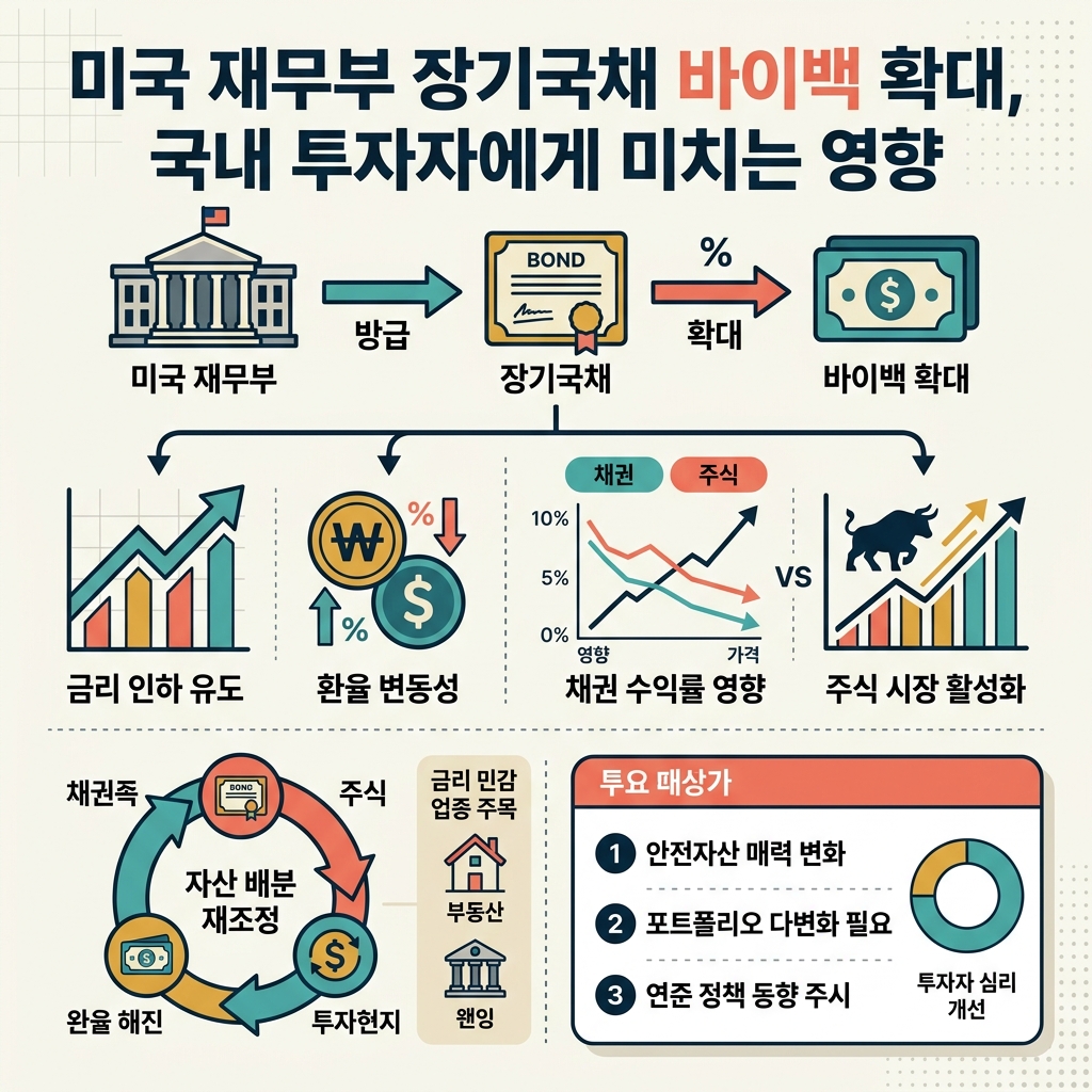 미국 재무부 장기국채 바이백 확대, 국내 투자자에게 미치는 영향
