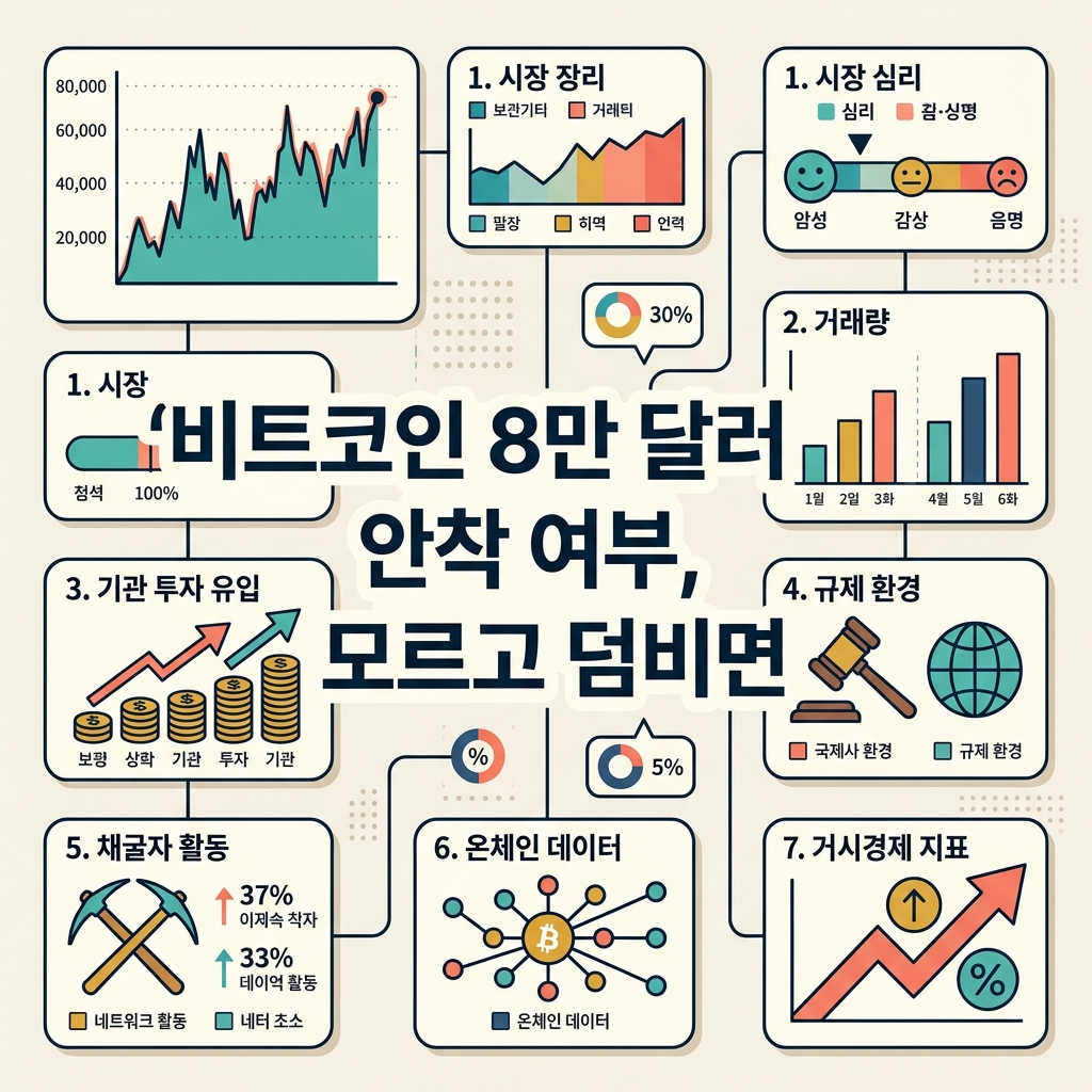 비트코인 8만 달러 안착 여부, 이것 모르고 덤비면 큰일