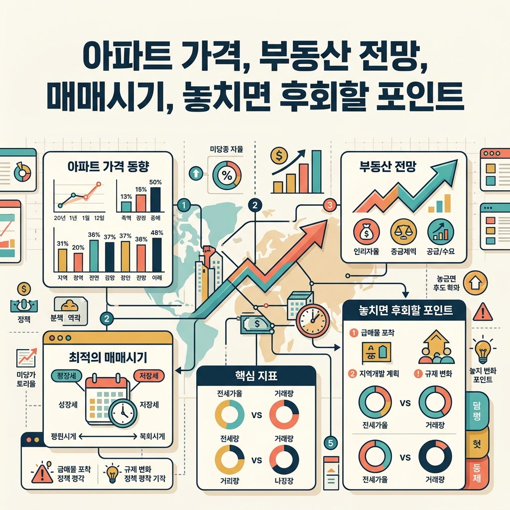 아파트 가격, 부동산 전망, 매매시기, 놓치면 후회할 포인트