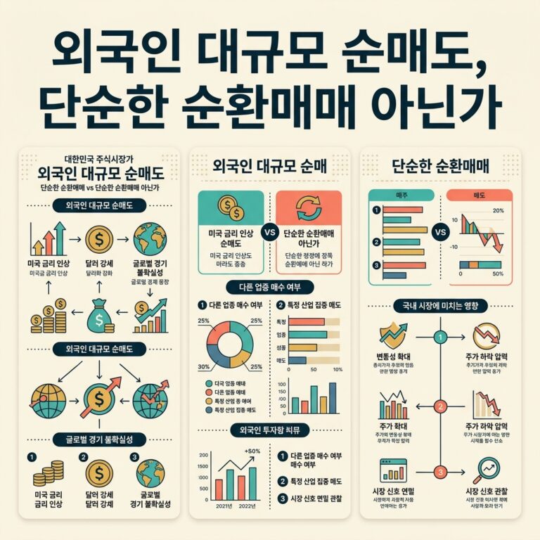 외국인 대규모 순매도, 단순한 순환매매 아닌가