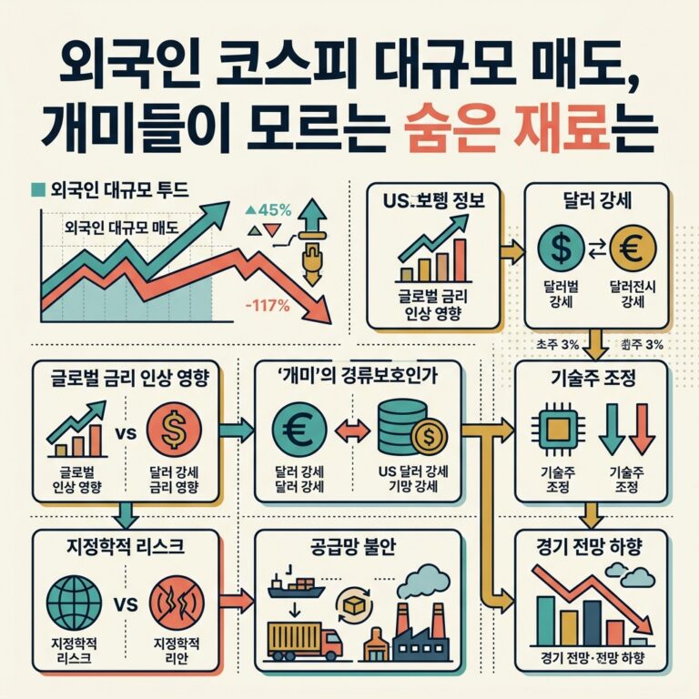외국인 코스피 대규모 매도, 개미들이 모르는 숨은 재료는