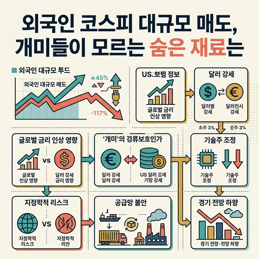 외국인 코스피 대규모 매도, 개미들이 모르는 숨은 재료는