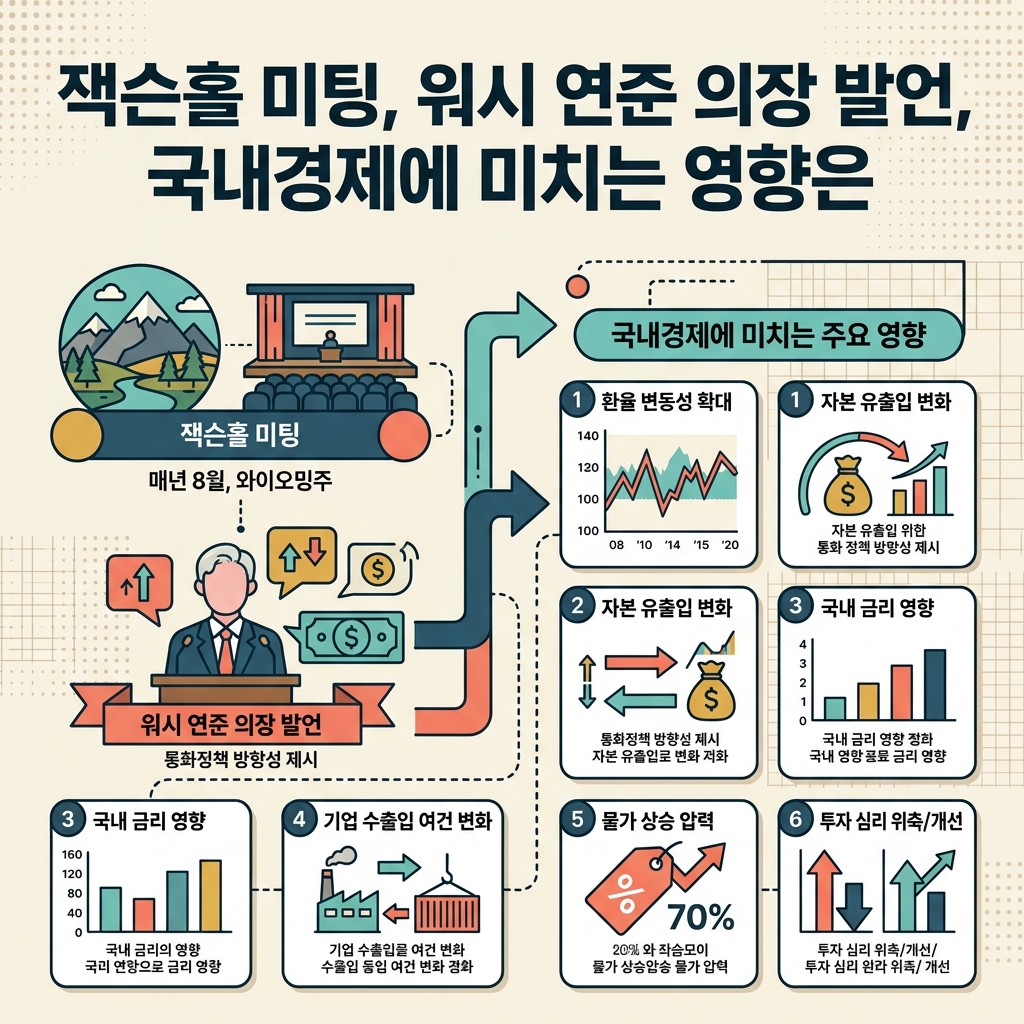 잭슨홀 미팅, 워시 연준 의장 발언, 국내경제에 미치는 영향은