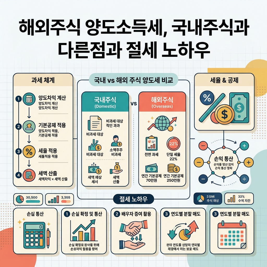 해외주식 양도소득세, 국내주식과 다른점과 절세 노하우
