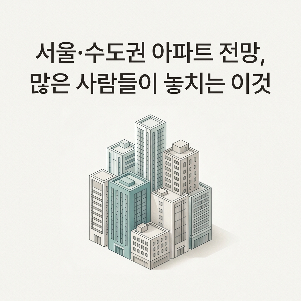 서울·수도권 아파트 전망, 많은 사람들이 놓치는 이것