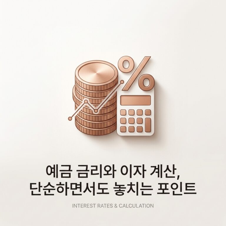 예금 금리와 이자 계산, 단순하면서도 놓치는 포인트