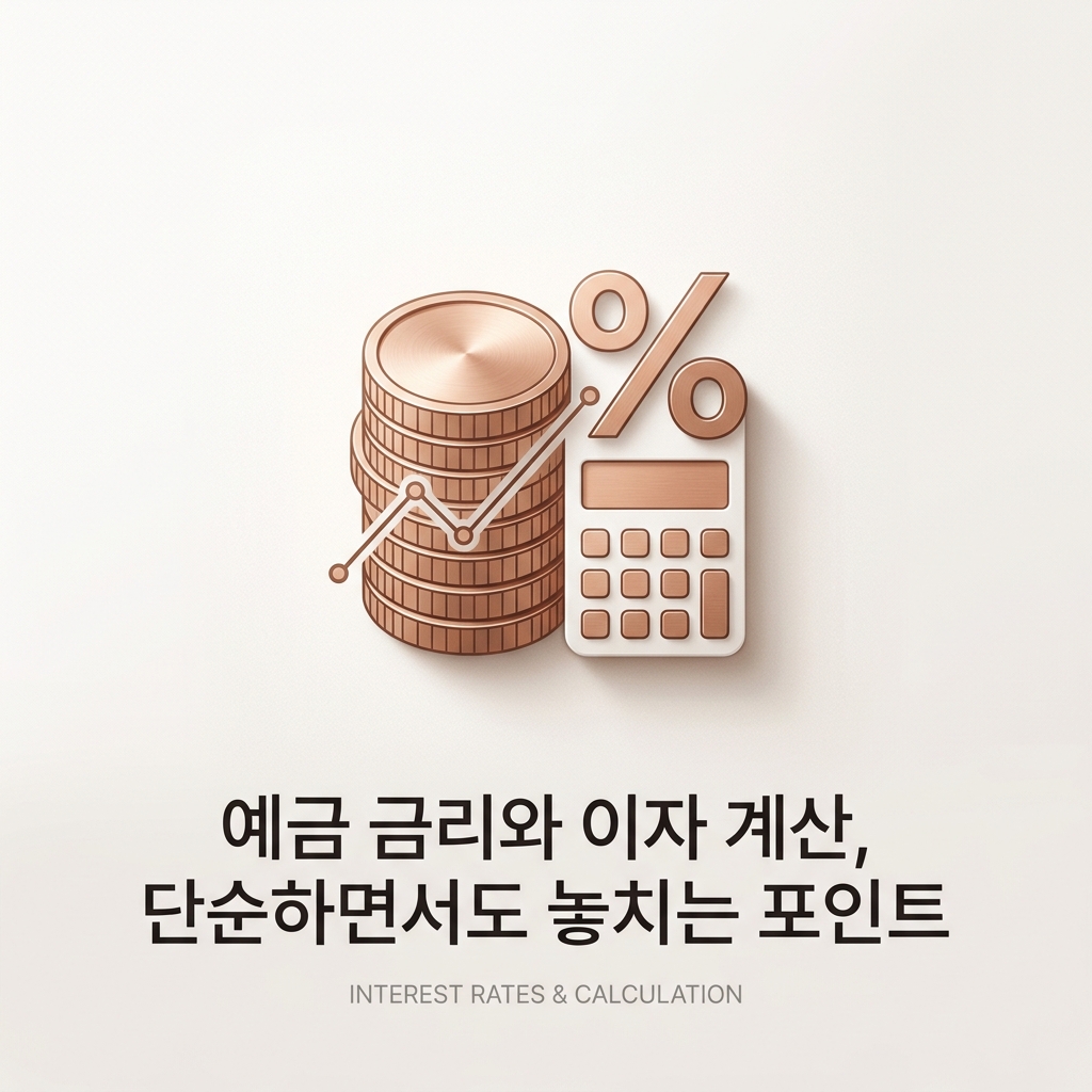 예금 금리와 이자 계산, 단순하면서도 놓치는 포인트
