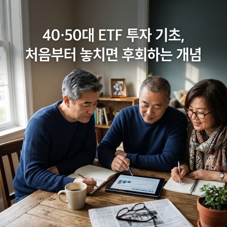 40·50대 ETF 투자 기초, 처음부터 놓치면 후회하는 개념