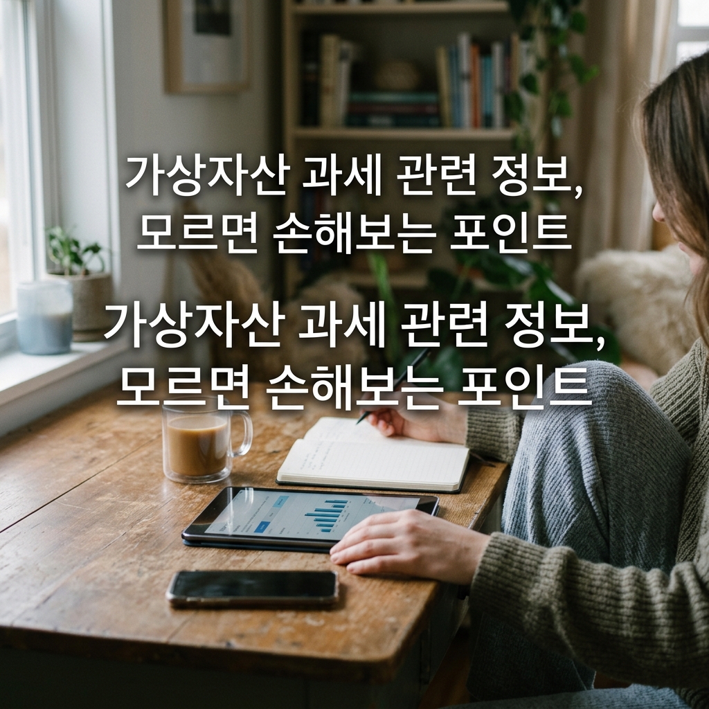 가상자산 과세 관련 정보, 모르면 손해보는 포인트