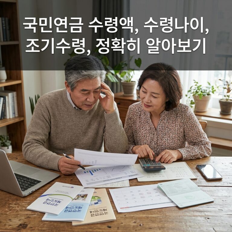 국민연금 수령액, 수령나이, 조기수령, 정확히 알아보기