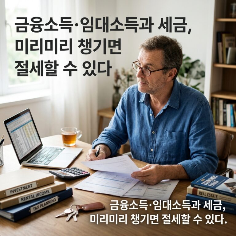 금융소득·임대소득과 세금, 미리미리 챙기면 절세할 수 있다