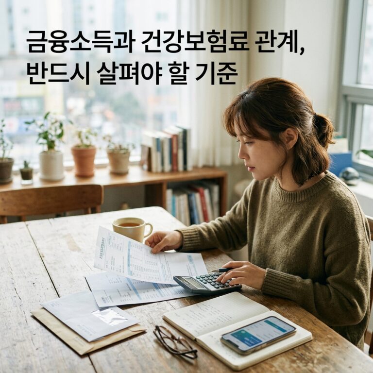 금융소득과 건강보험료 관계, 반드시 살펴야 할 기준