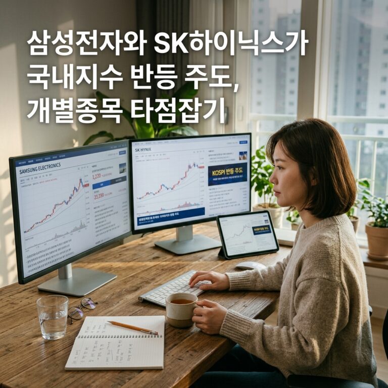 삼성전자와 SK하이닉스가 국내지수 반등 주도, 개별종목 타점잡기