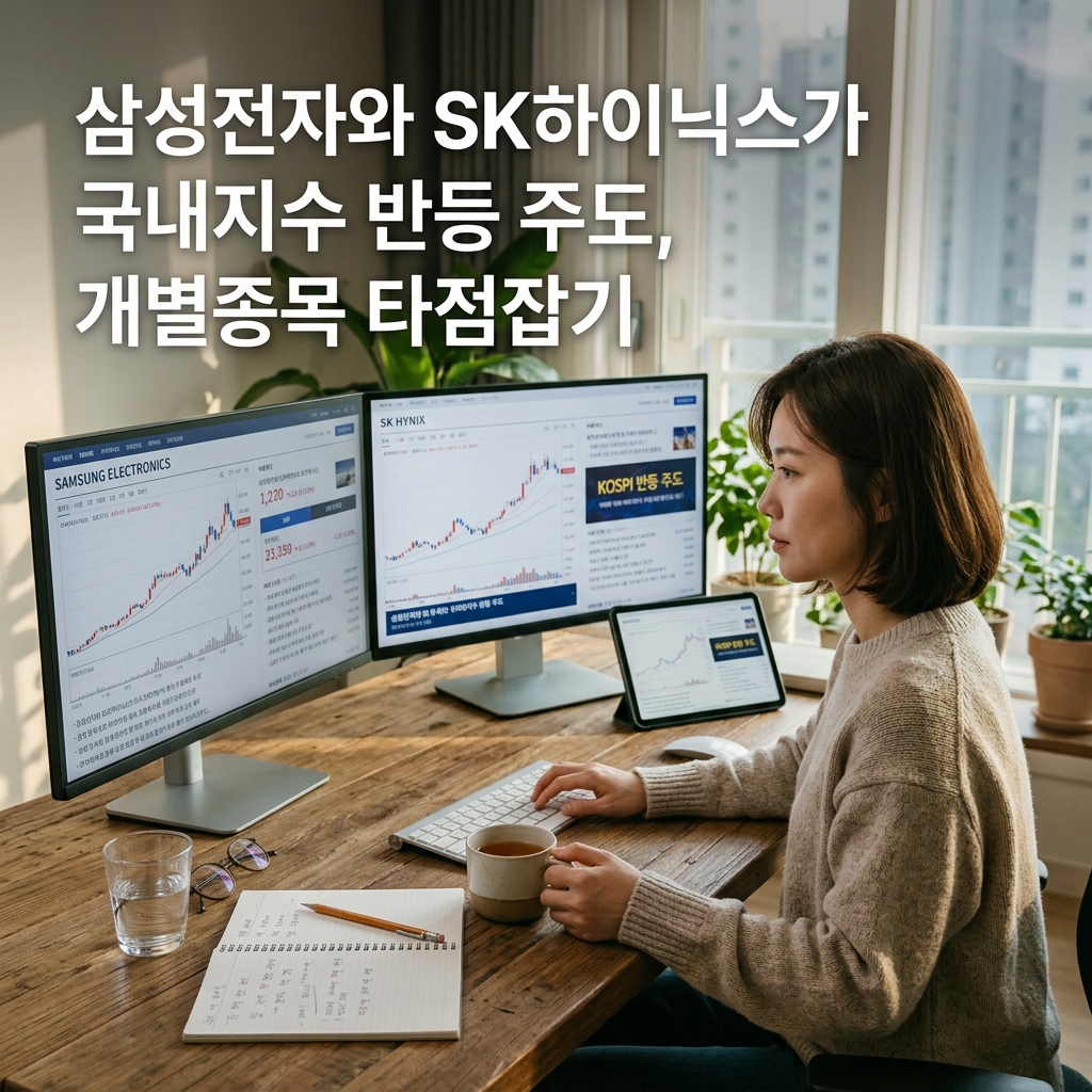 삼성전자와 SK하이닉스가 국내지수 반등 주도, 개별종목 타점잡기