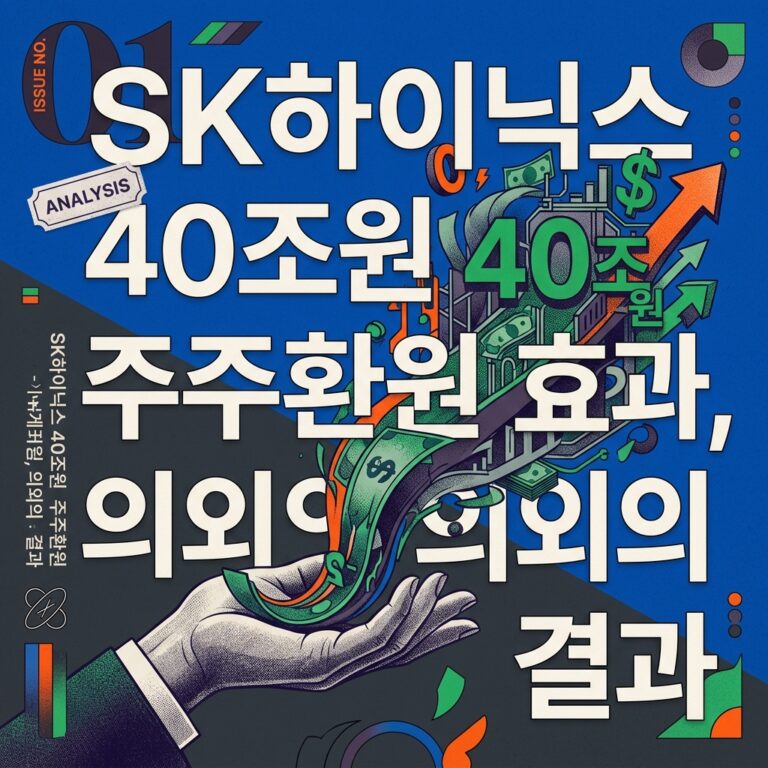 SK하이닉스 40조원 주주환원 효과, 의외의 결과