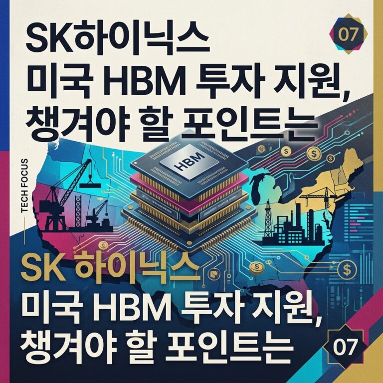 SK하이닉스 미국 HBM 투자 지원, 챙겨야 할 포인트는