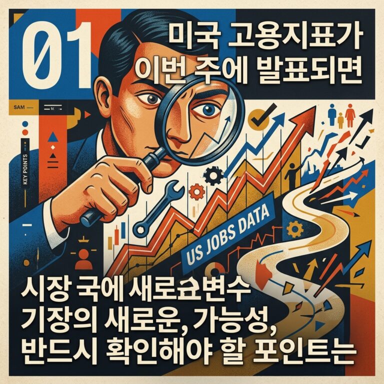 미국 고용지표가 이번 주에 발표되면 시장의 새로운 변수 가능성, 그 이전에 반드시 확인해야 할 포인트는