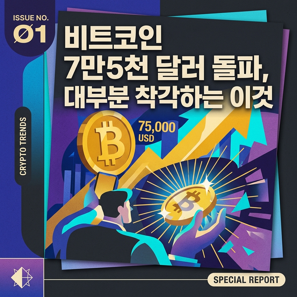 비트코인 7만5천 달러 돌파, 대부분 착각하는 이것