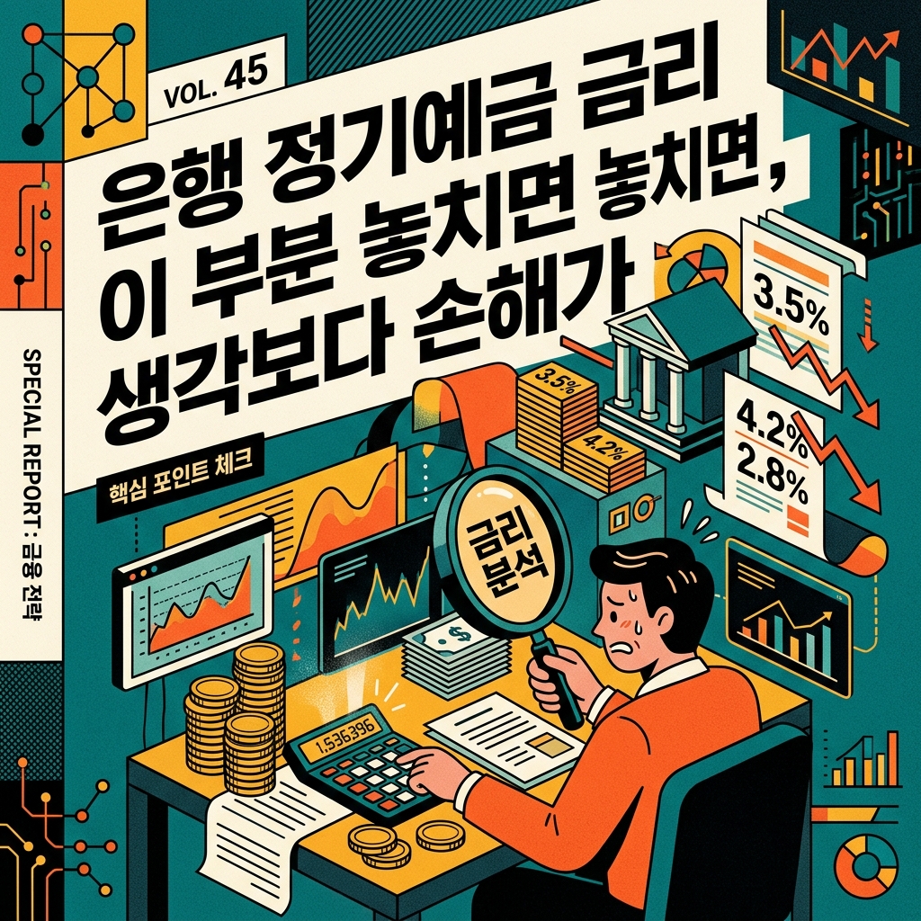 은행 정기예금 금리 비교, 이 부분 놓치면 생각보다 손해가