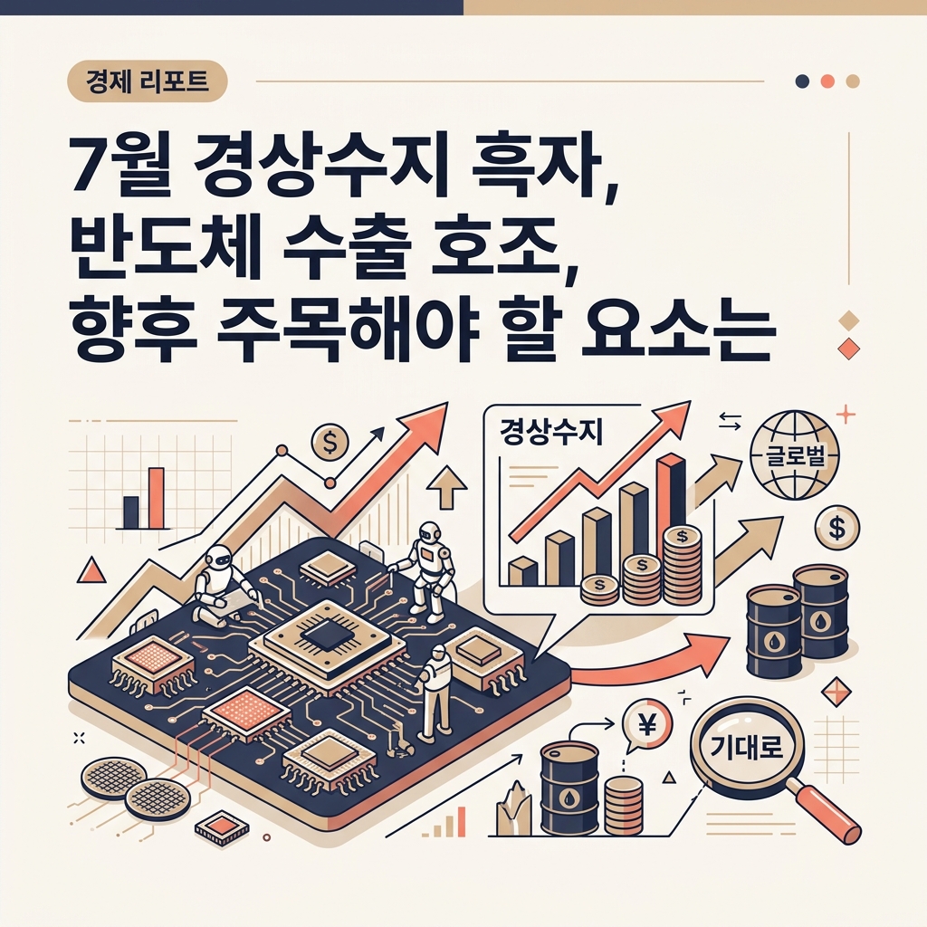 7월 경상수지 흑자, 반도체 수출 호조, 향후 주목해야 할 요소는