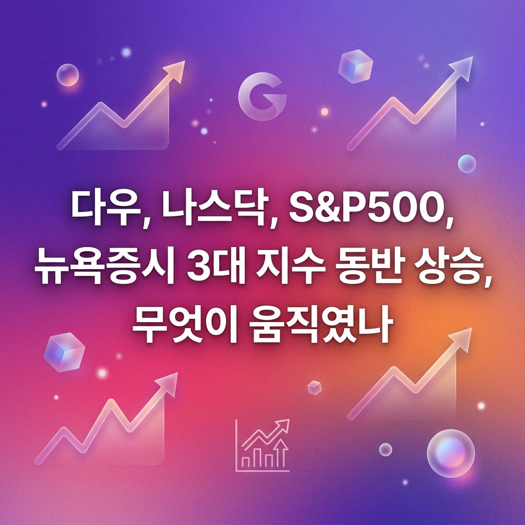 다우, 나스닥, S&P500, 뉴욕증시 3대 지수 동반 상승, 무엇이 움직였나