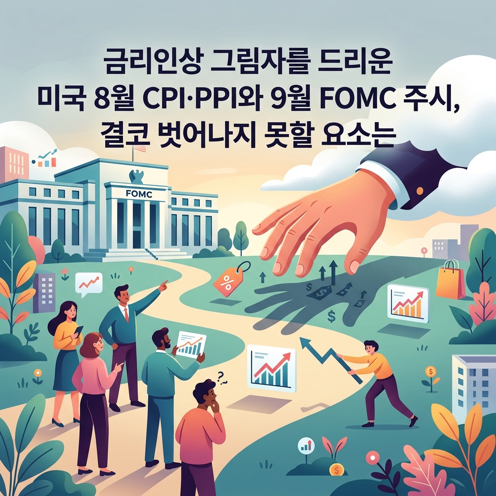 금리인상 그림자를 드리운 미국 8월 CPI·PPI와 9월 FOMC 주시, 결코 벗어나지 못할 요소는