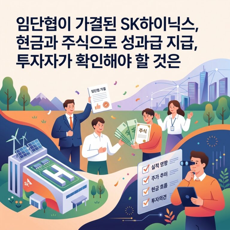 임단협이 가결된 SK하이닉스, 현금과 주식으로 성과급 지급, 투자자가 확인해야 할 것은