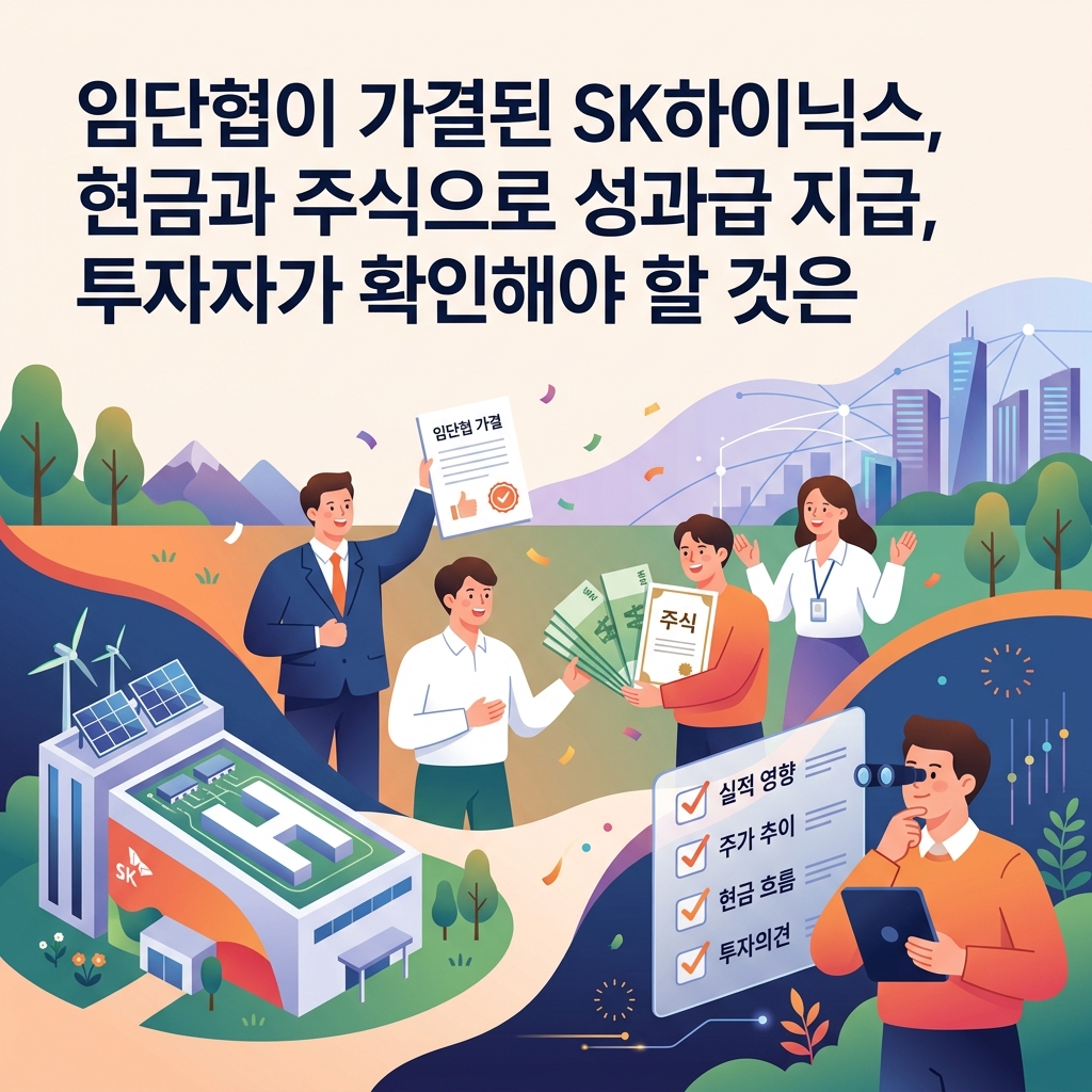 임단협이 가결된 SK하이닉스, 현금과 주식으로 성과급 지급, 투자자가 확인해야 할 것은
