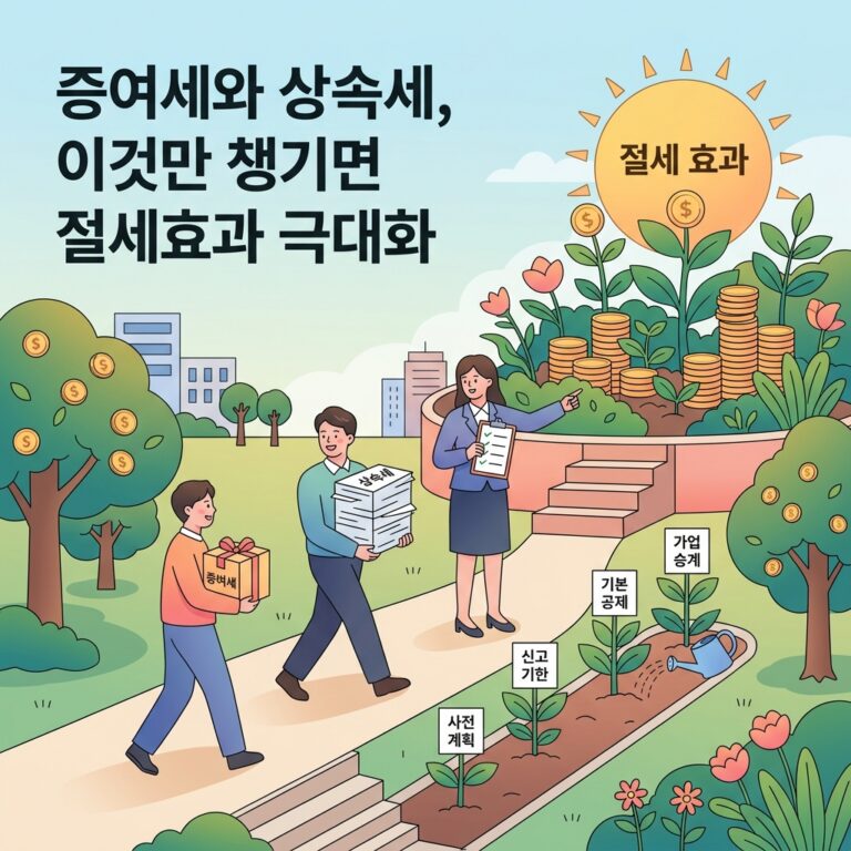 증여세와 상속세, 이것만 챙기면 절세효과 극대화
