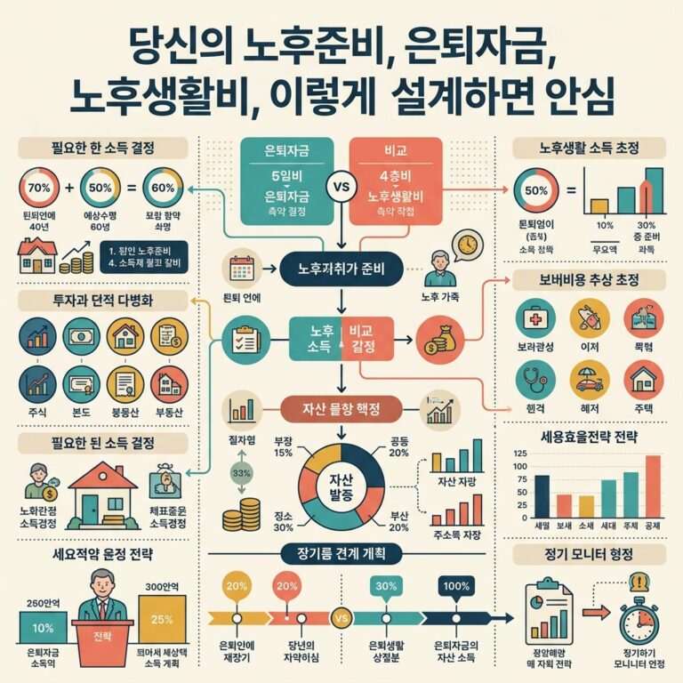 당신의 노후준비, 은퇴자금, 노후생활비, 이렇게 설계하면 안심
