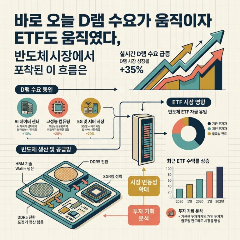 바로 오늘 D램 수요가 움직이자 ETF도 움직였다, 반도체 시장에서 포착된 이 흐름은