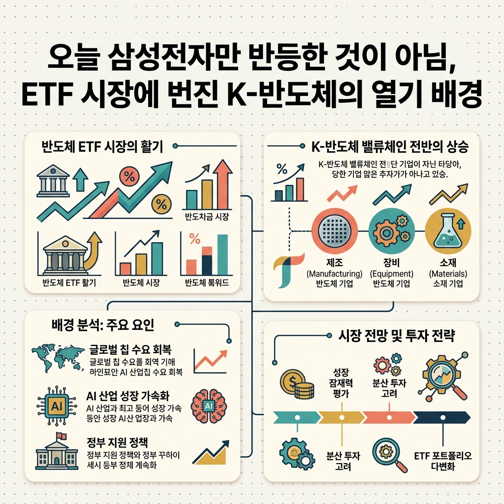오늘 삼성전자만 반등한 것이 아님, ETF 시장에 번진 K-반도체의 열기 배경