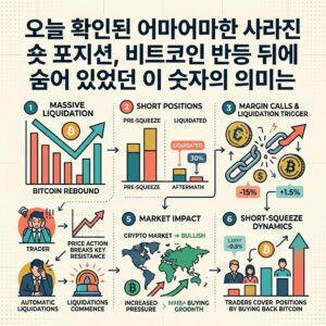 오늘 확인된 어마어마한 사라진 숏 포지션, 비트코인 반등 뒤에 숨어 있었던 이 숫자의 의미는