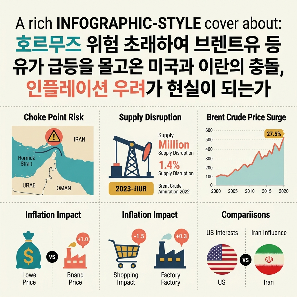 호르무즈 위험 초래하여 브렌트유 등 유가 급등을 몰고온 미국과 이란의 충돌, 인플레이션 우려가 현실이 되는가
