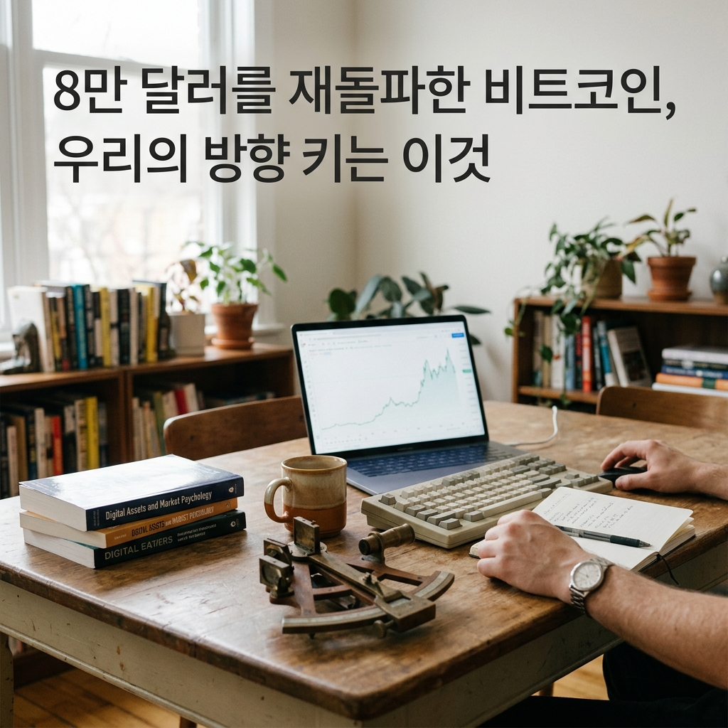 8만 달러를 재돌파한 비트코인, 우리의 방향 키는 이것