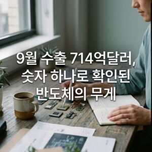 9월 수출 714억달러, 숫자 하나로 확인된 반도체의 무게