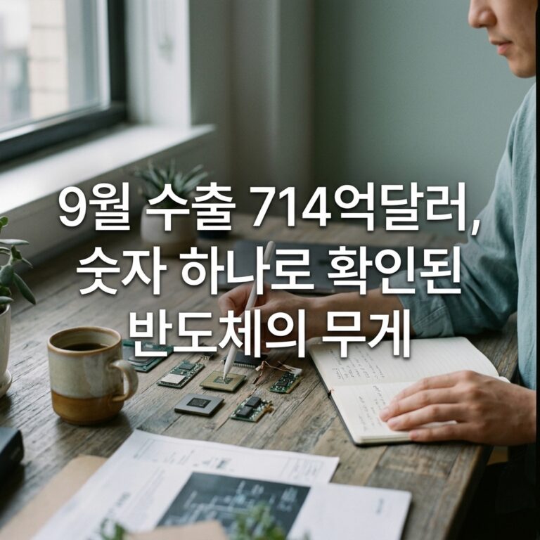 9월 수출 714억달러, 숫자 하나로 확인된 반도체의 무게