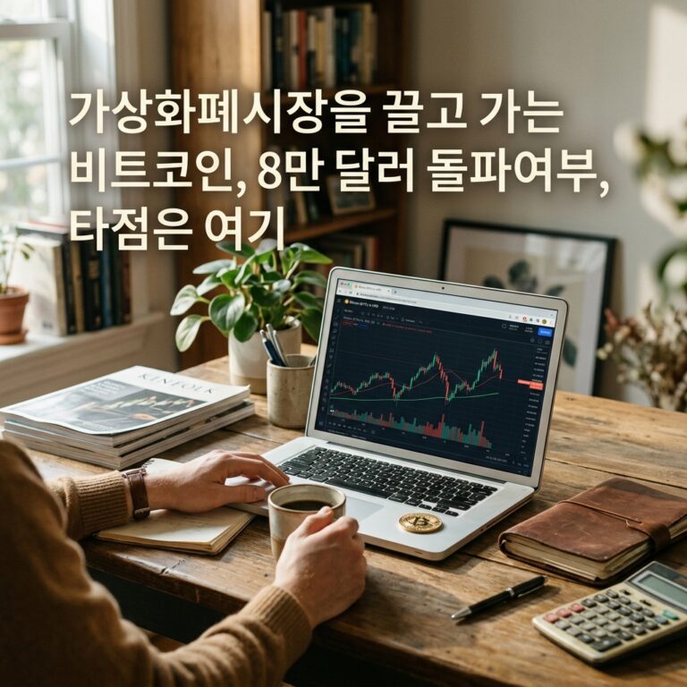 가상화폐시장을 끌고 가는 비트코인, 8만 달러 돌파여부, 타점은 여기