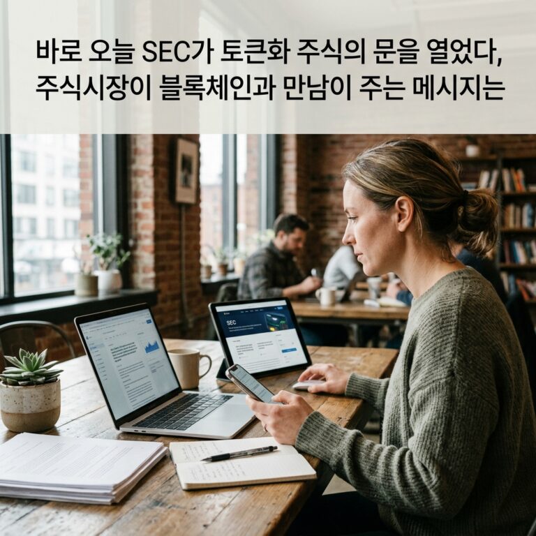바로 오늘 SEC가 토큰화 주식의 문을 열었다, 주식시장이 블록체인과 만남이 주는 메시지는