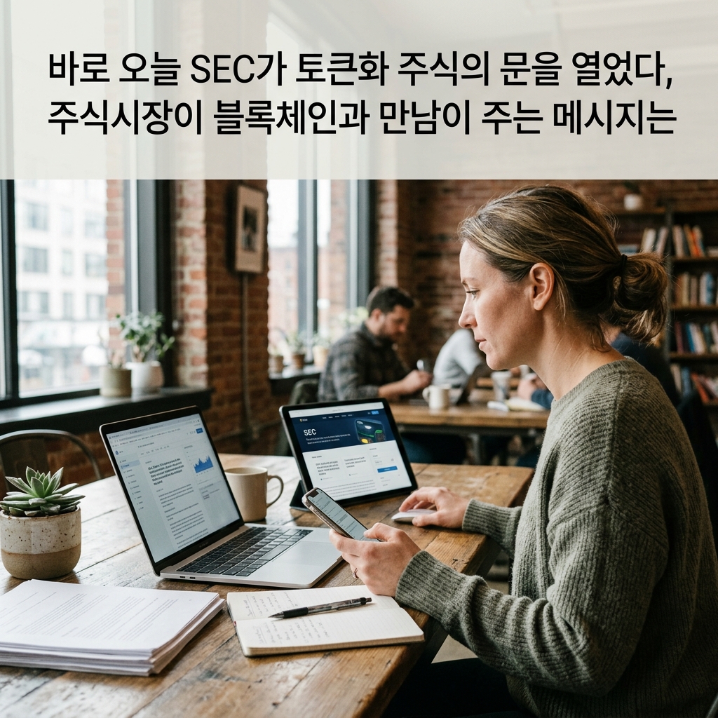 바로 오늘 SEC가 토큰화 주식의 문을 열었다, 주식시장이 블록체인과 만남이 주는 메시지는