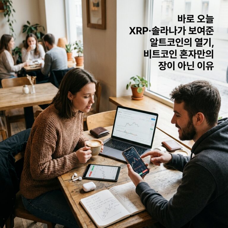 바로 오늘 XRP·솔라나가 보여준 알트코인의 열기, 비트코인 혼자만의 장이 아닌 이유